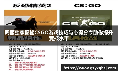 周丽独家揭秘CSGO游戏技巧与心得分享助你提升竞技水平